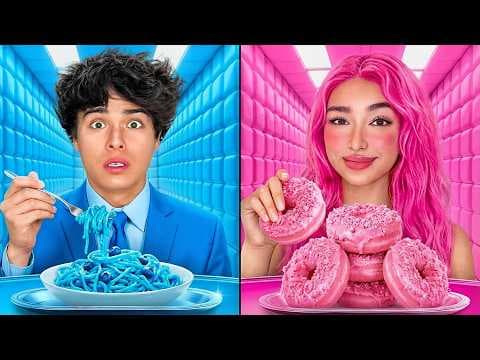 Eating Only ONE COLOR Food for 24 Hours! thumbnail