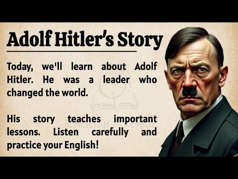 Adolf Hitler's Story || English Listening Practice ✅|| Graded Reader || Improve Your English ✅ thumbnail