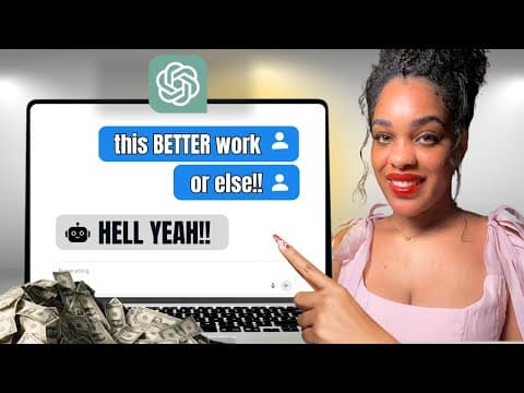 This Has GOT to be the EASIEST ChatGPT Side Hustle For Beginners!! thumbnail