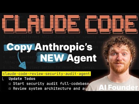 Anthropic’s NEW Claude Code Review Agent (Full Open Source Workflow) thumbnail