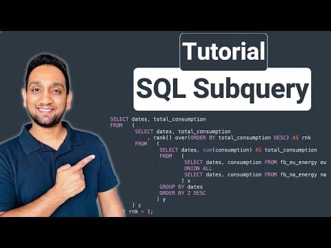What Are Subqueries in SQL and How to Use Them? thumbnail