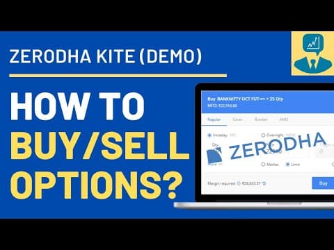 How to Buy/Sell Nifty Options on Zerodha Kite? Options Trading Demo for Beginners! | Trade Brains thumbnail