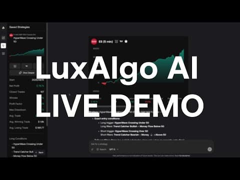 LuxAlgo AI Live Demo (Community Stream Nov 25th, 2025) thumbnail