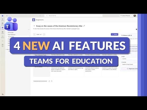 4 New Features in Microsoft Teams for Education (2026) thumbnail