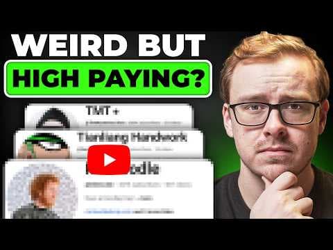 7 Weird YouTube Channels Everyone Ignores But Makes Five Figures a Month thumbnail