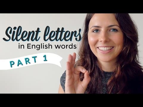 Silent Letters | English Pronunciation & Vocabulary | PART 1 thumbnail