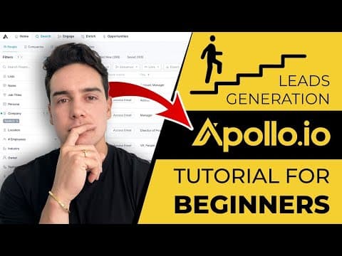 [Apollo.io 2026] B2B Lead Generation Tutorial For Beginners thumbnail