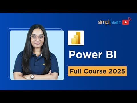 Power BI Full Course 2025 | Power BI Tutorial for Beginners | Power BI Training | Simplilearn thumbnail