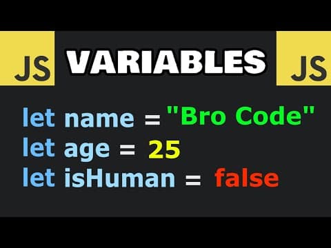 JavaScript VARIABLES are easy! 📦 thumbnail
