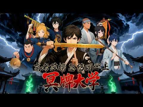 【FULL】《高考落榜，忽悠同學上冥牌大學》完整版！高考落榜小夥覺醒冥府大學系統！他只教捉鬼趕屍撈屍巫醫，學生靠抓阿飄登上熱搜。三年後冥道飛昇，他站在南天門招生：同學，考慮一下包分配地府編制嗎？#動漫 thumbnail