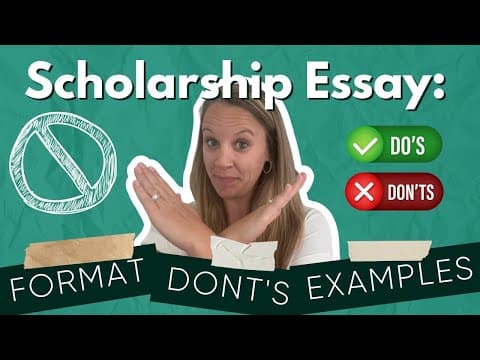 Scholarship Essay: Format, Examples and Don'ts thumbnail