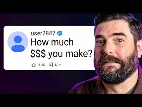 How Much Does a 900k YouTube Channel Make? (Answering All Your Questions) thumbnail