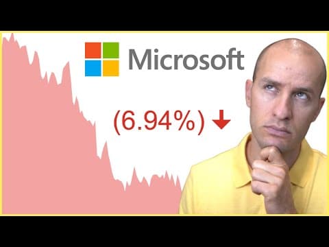Microsoft Stock Plunges! A Buying Opportunity? MSFT Earnings Analysis thumbnail