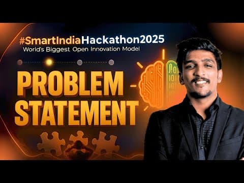 SIH 2025 Problem Statements Breakdown 🔥| Team Formation Plan | Smart India Hackathon 2025 Blueprint thumbnail