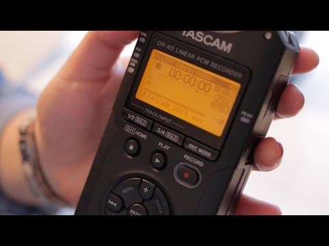 How to use the Tascam DR-40 | Basic Tutorial thumbnail