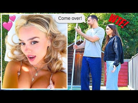 FLIRTING with our NEW NEIGHBOUR IN FRONT OF MY WIFE PRANK! SHE GOT SO JEALOUS! thumbnail