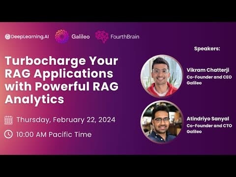 How to Improve RAG Applications with Effective Analytics thumbnail