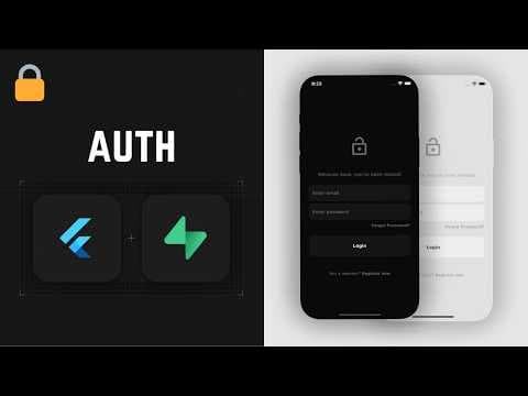 🔒📱 Authentication with Supabase • Flutter Tutorial thumbnail