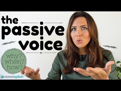 How to use the Passive Voice 😅 English Grammar Lesson thumbnail