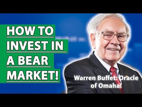 How to Invest like Warren Buffett in a Bear Market: 6 Rules! thumbnail