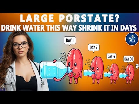 Stop Night Peeing & Fix Urine Dribble: Drink Water THIS Way to Shrink Your Prostate | Men's Health thumbnail