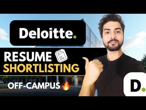 How to Make Resume for Deloitte NLA 🔥Complete Guide thumbnail