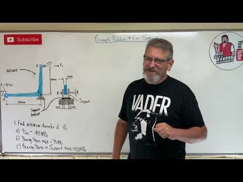 Mechanics of Materials: Exam 1 Review Problem 1, Stress thumbnail
