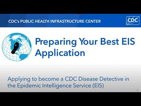 Epidemic Intelligence Service Informational Webinar for Applicants thumbnail