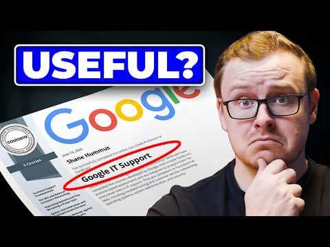 Is the Google IT Certificate Still Worth It? (Full Review) thumbnail