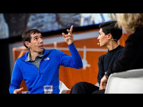 Alex Honnold discusses fear with psychology researcher Armita Golkar - Nobel Week Dialogue 2019 thumbnail