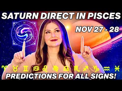 Saturn Direct in Pisces 2025: What It Means for YOUR Zodiac Sign 🌊♄✨ thumbnail