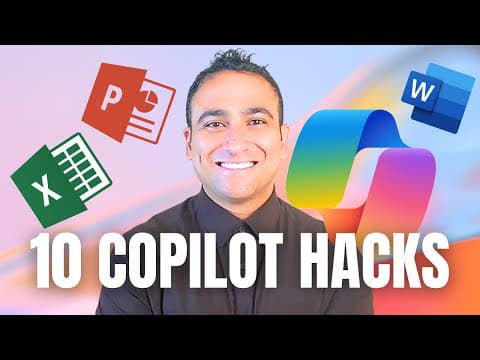 10 CoPilot & AI Agents Tips to Become Unstoppable at Work!  thumbnail