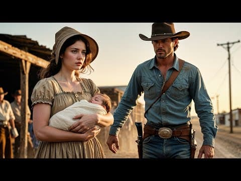 They Were Auctioning Off a Widow and Her Baby, The Cowboy Rode Up Late and Said “I’ll Take Them” thumbnail