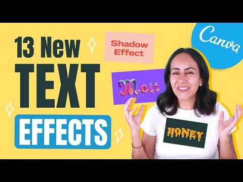 How to Create 13 Unique Text Effects in Canva thumbnail