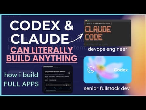 Codex + Claude Code just Killed Every Other AI Dev (INSANE) thumbnail