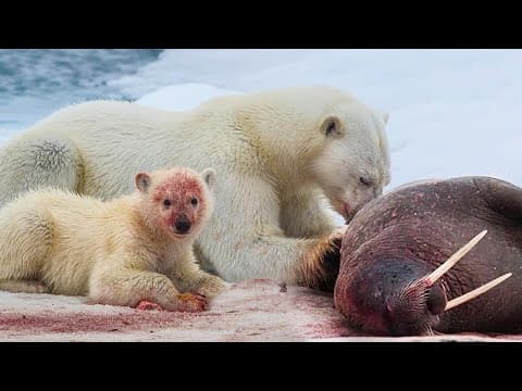 На что способен Крупнейший наземный ХИЩНИК? Белый медведь: из крошки в ГИГАНТА! thumbnail