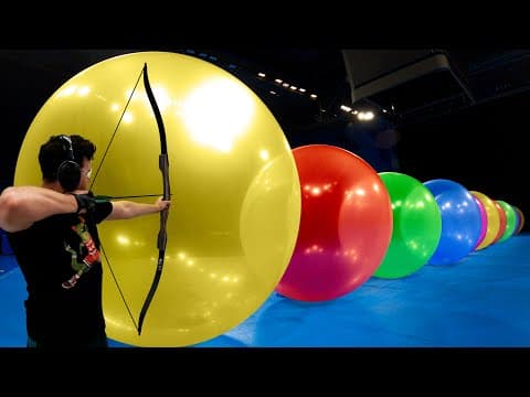 How Many Giant Balloons Stops An Arrow? thumbnail