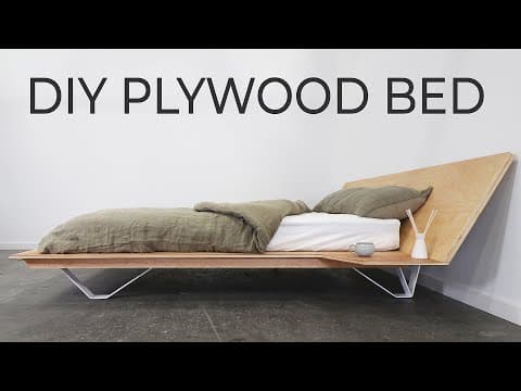 DIY Plywood Bed | Requires just 4 basic power tools! thumbnail