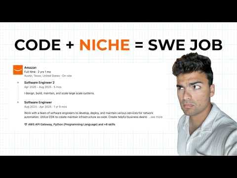 Stop applying for "software engineering job" without a niche. thumbnail