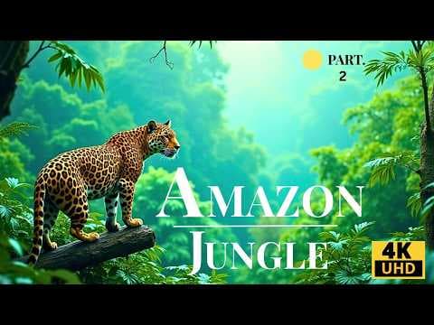 Amazon Jungle 4K: Rare Birds, Monkeys & Wildlife with Relaxing Nature Sounds thumbnail