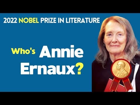 Who is Annie Ernaux? 2022 Winner of Nobel Prize in Literature thumbnail
