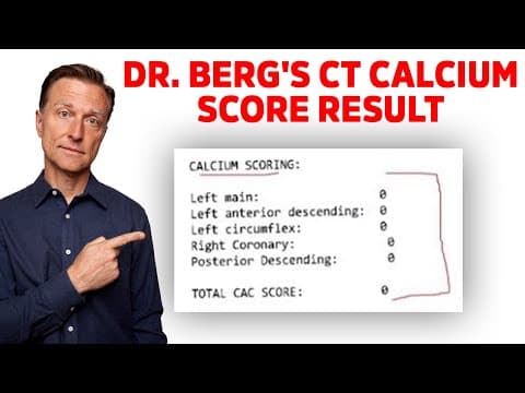 Dr.Berg's Reaction on his CT Calcium Scoring Test Result thumbnail