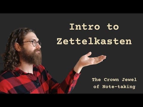 Note-taking with Zettelkasten - An Introduction thumbnail