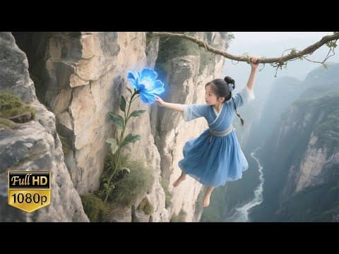 【EP1最新电影】采药女孩意外掉下悬崖，竟发现一山谷神秘蓝花！#movie #赵露思 #李宏毅 thumbnail