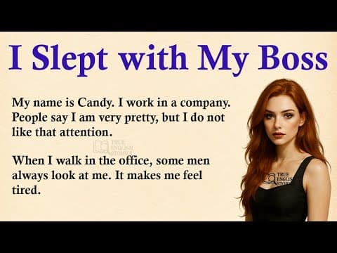 I Slept with My Boss ✅ Emotional English Story for Listening (A1/A2 Level) ✅ thumbnail