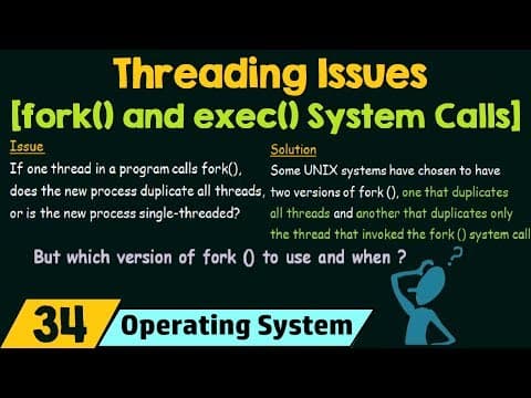 Threading Issues [fork() & exec() System Calls] thumbnail