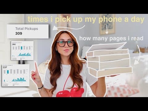 reading a page for every time i picked up my phone 📖📱 thumbnail