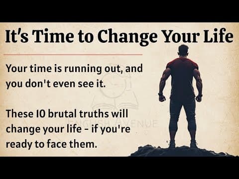 It's Time to Change Yout Life || Learn English Through Motivational Lesson🔥 || Improve Your English thumbnail