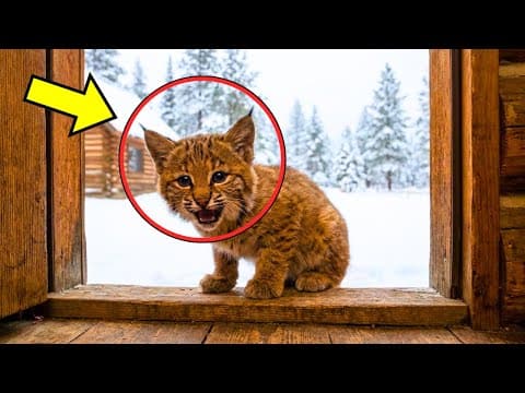 Man Lets a Freezing Little Bobcat Into His Home – What It Did Next Is Unbelievable!! thumbnail
