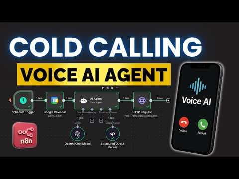 How to Build a n8n Voice AI Agent That COLD CALLS Leads for You thumbnail